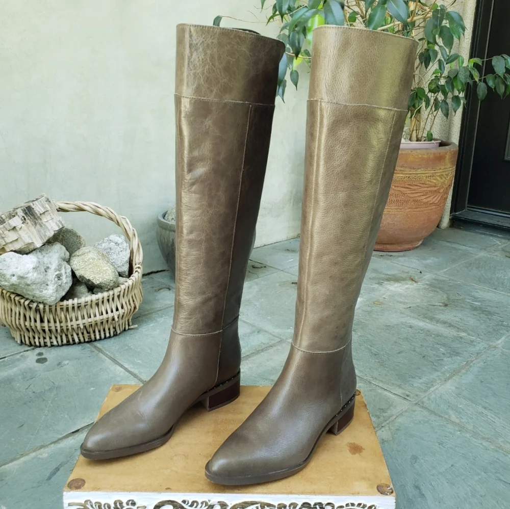 Beautiful Franco Sarto x Anthropologie OTK Leather Boots